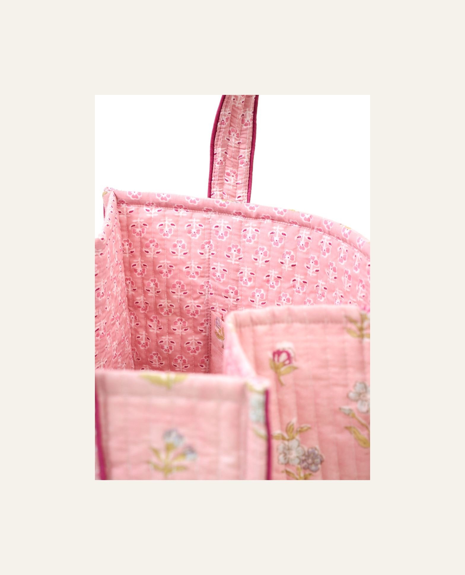 Kangaskassi roosa - 3