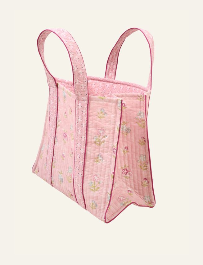 Kangaskassi roosa - 2