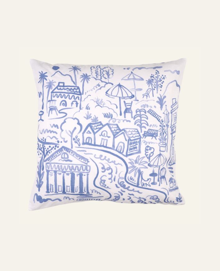 Koristetyynynpäällinen moniväri/sininen - 50x50 cm moniväri/sininen - 1