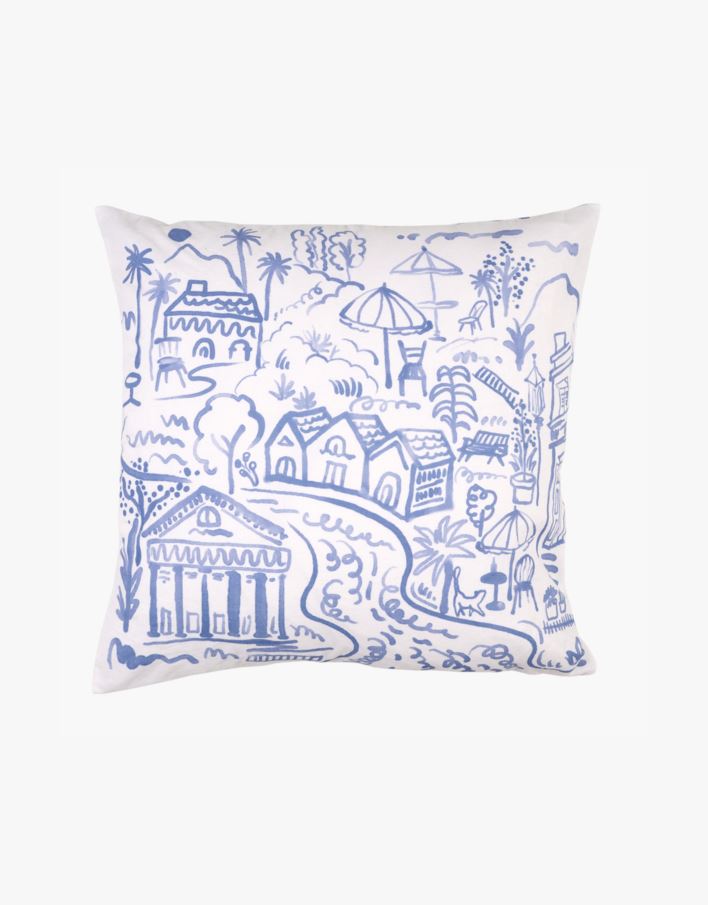 Koristetyynynpäällinen moniväri/sininen - 50x50 cm moniväri/sininen - 1