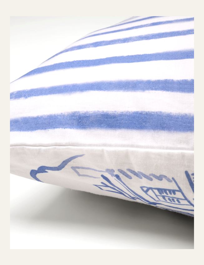 Koristetyynynpäällinen moniväri/sininen - 3