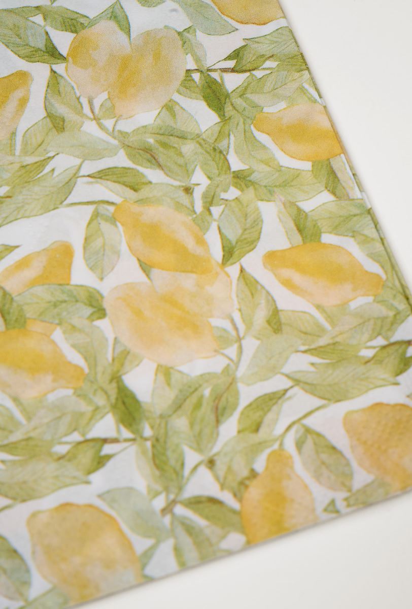 Ruokapaperiservetti moniväri/keltainen - 2