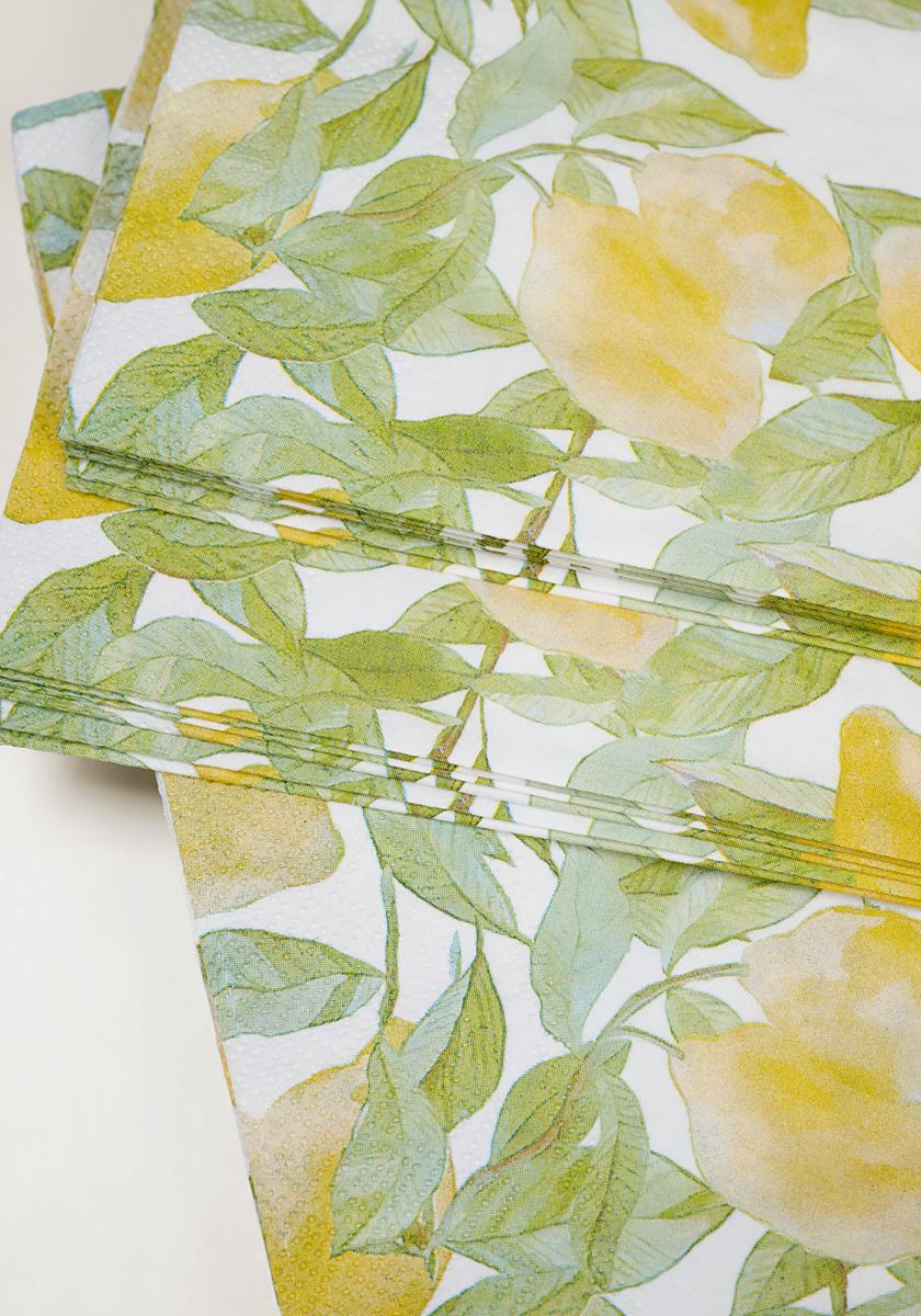 Ruokaservetit moniväri/keltainen - 2