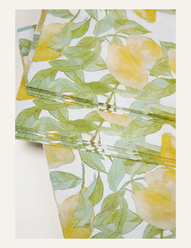 Ruokaservetit moniväri/keltainen - 2