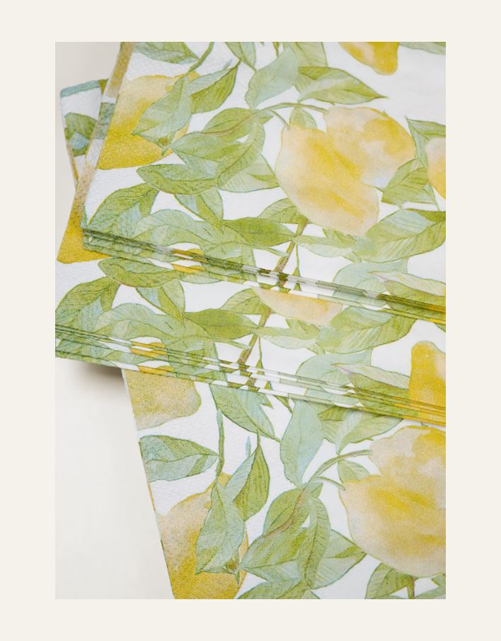 Ruokaservetit moniväri/keltainen - 2