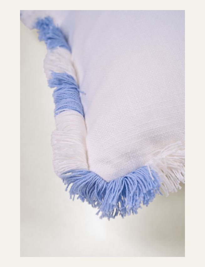 Koristetyynynpäällinen moniväri/valkoinen - 2