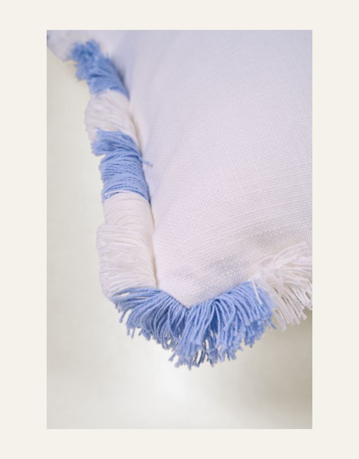 Koristetyynynpäällinen moniväri/valkoinen - 2