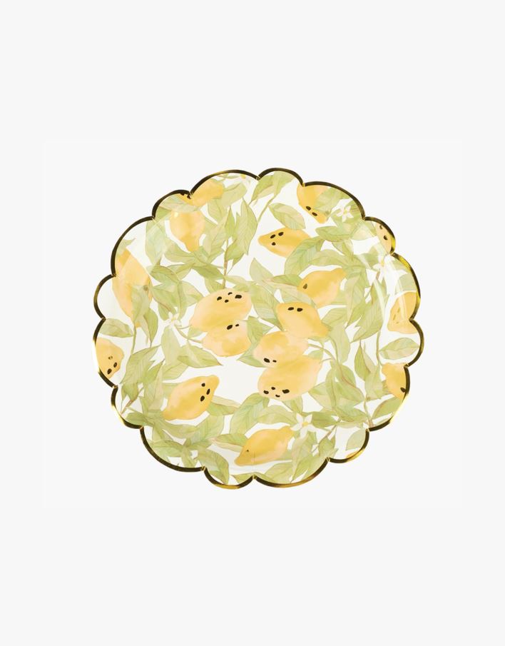 Pahvilautanen 8kpl moniväri/keltainen - ø22,5 cm moniväri/keltainen - 1