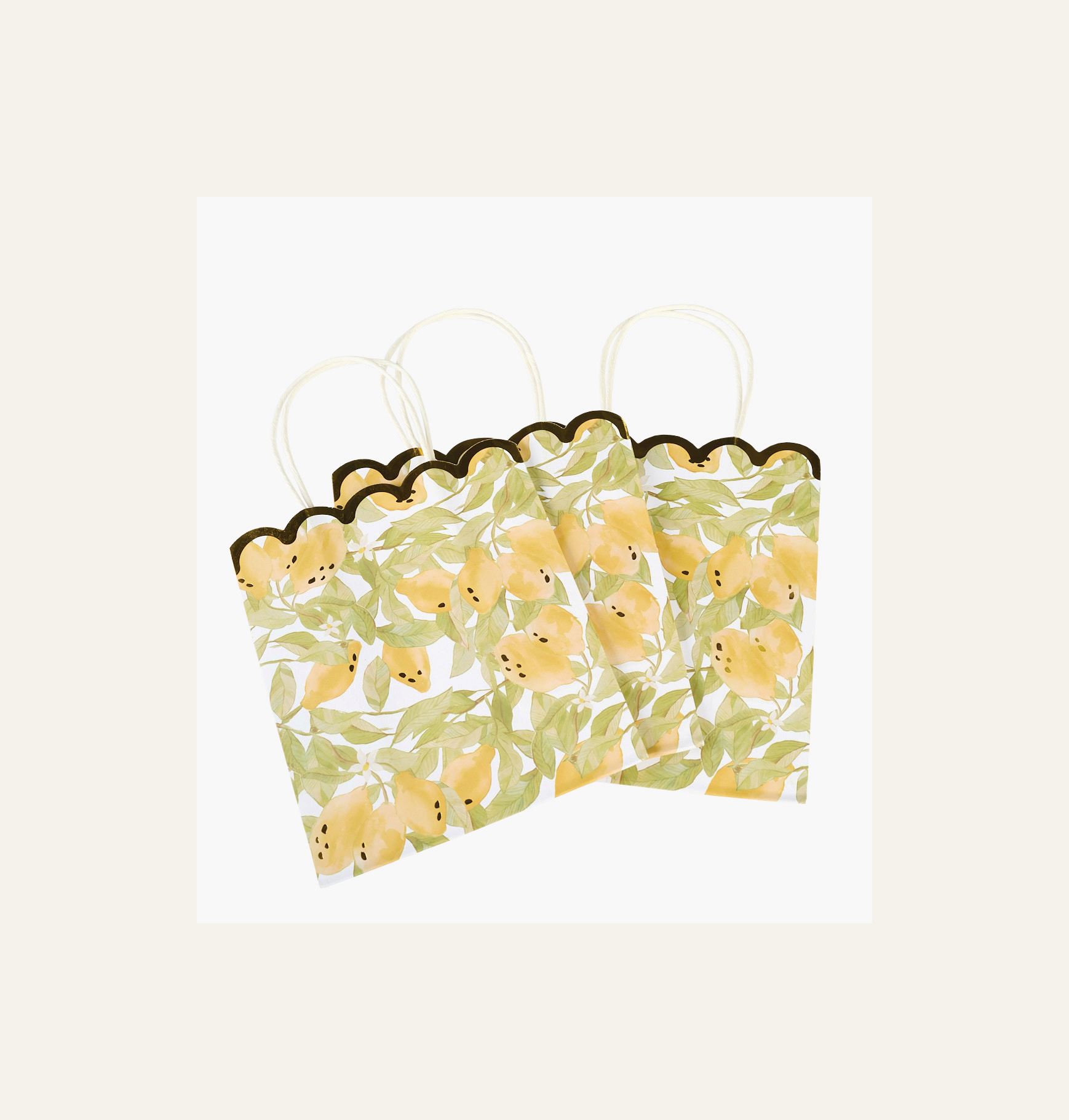 Lahjapussi 3kpl moniväri/keltainen - 2