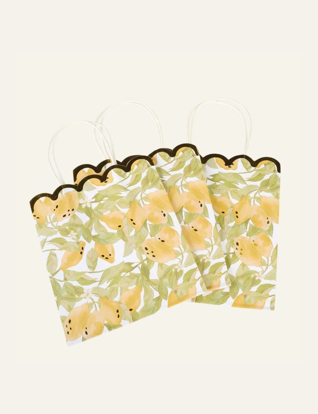 Lahjapussi 3kpl moniväri/keltainen - 2