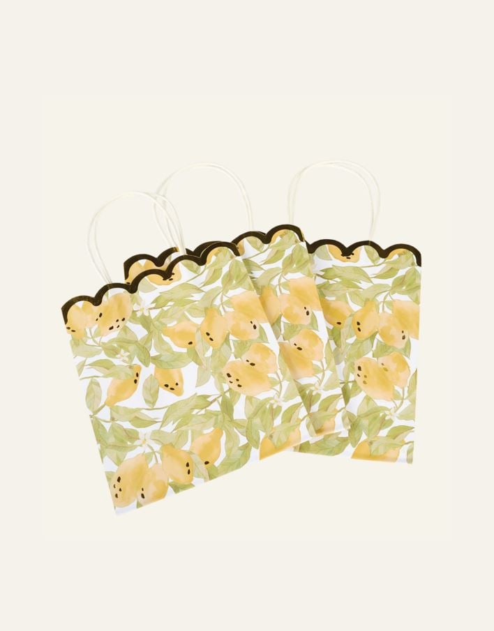 Lahjapussi 3kpl moniväri/keltainen - 2