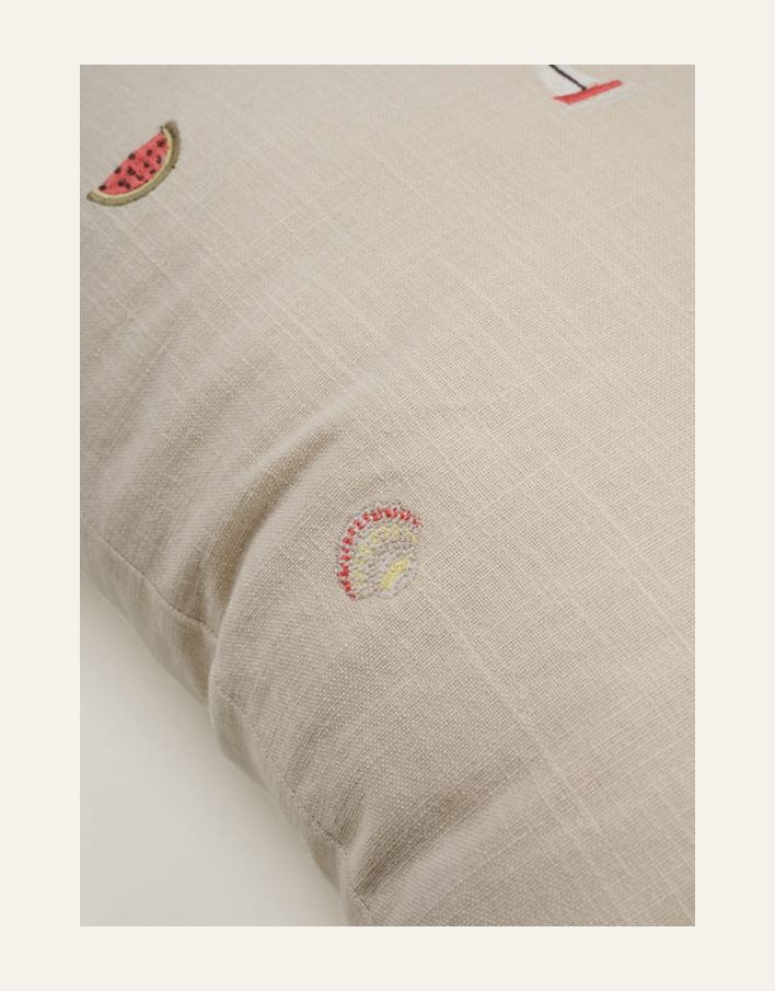 Koristetyynynpäällinen moniväri/beige - 2