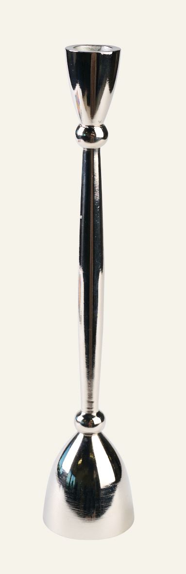 Kynttilänjalka hopea - 5,5x5,5x22 cm hopea - 1