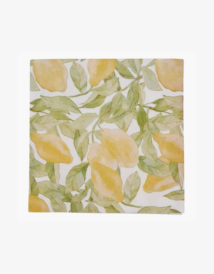 Kahviservetit moniväri/keltainen - 25x25 cm moniväri/keltainen - 1