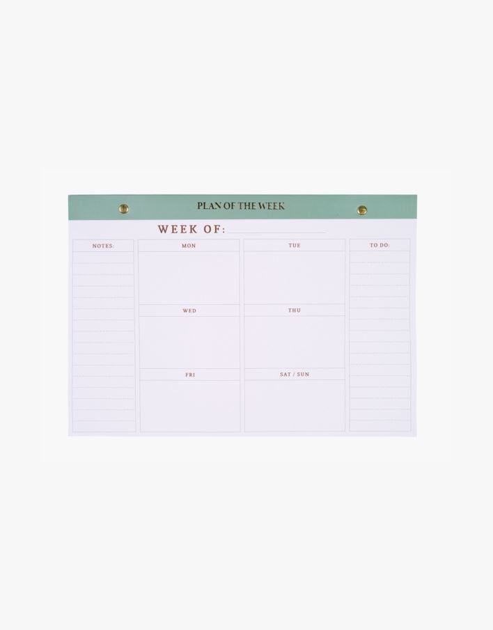 Viikkomuistio oliivinvihreä - 21x30 cm oliivinvihreä - 1