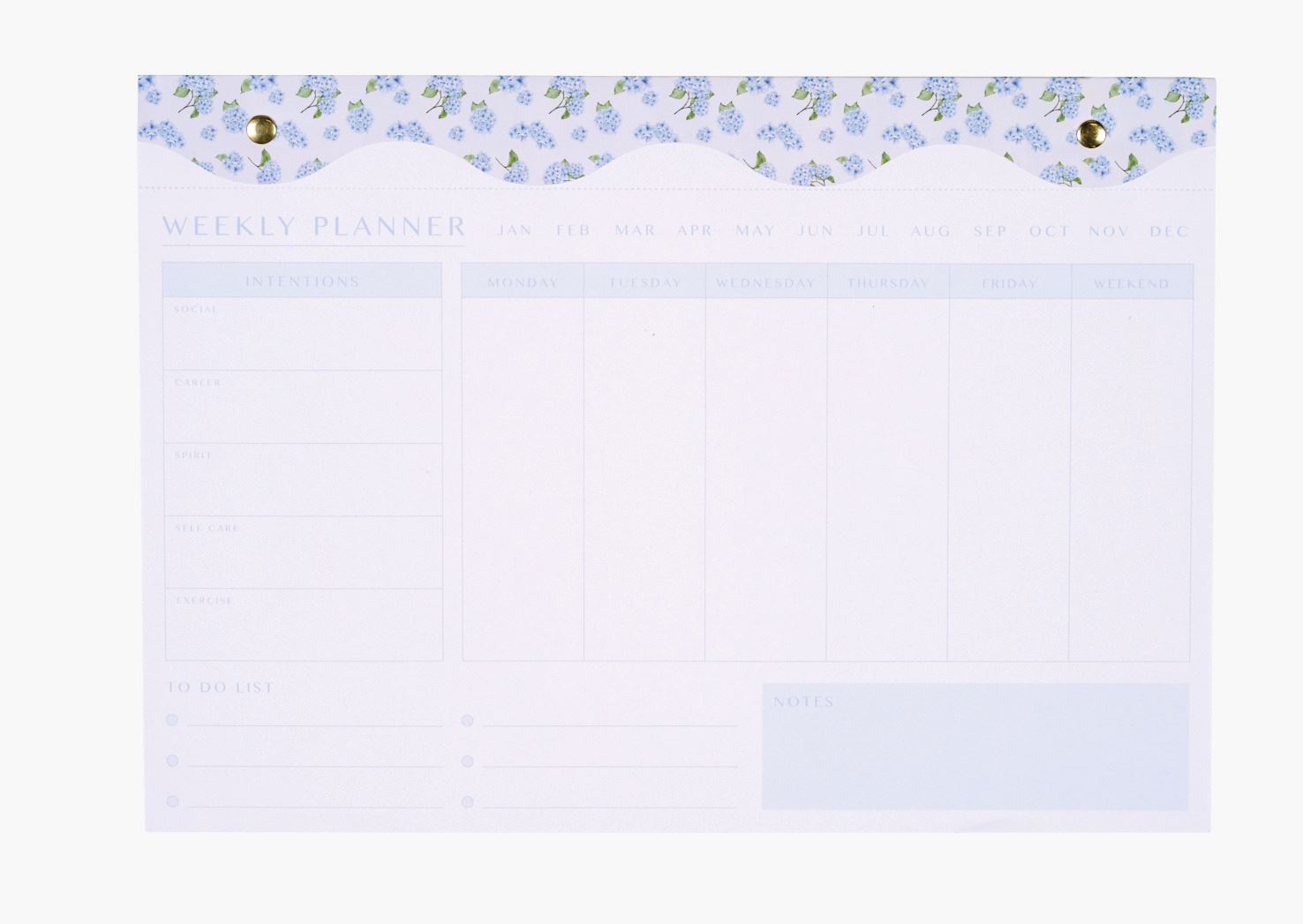 Viikkomuistio moniväri/sininen - 21x30 cm moniväri/sininen - 1