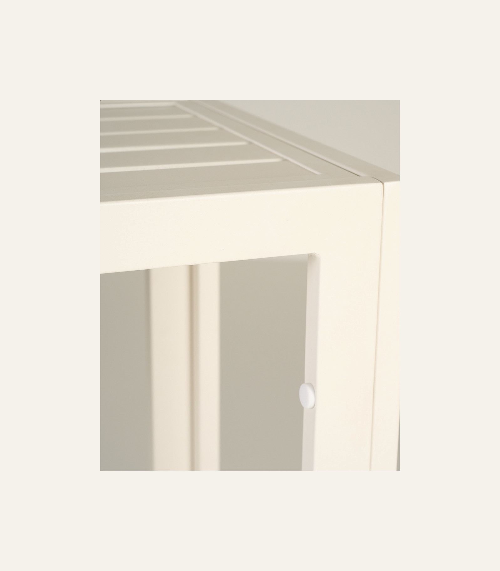 Tarjoiluvaunu luonnonvalkoinen - 2