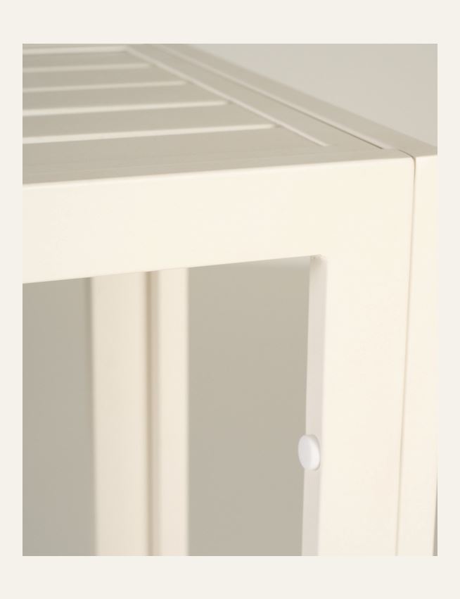 Tarjoiluvaunu luonnonvalkoinen - 2