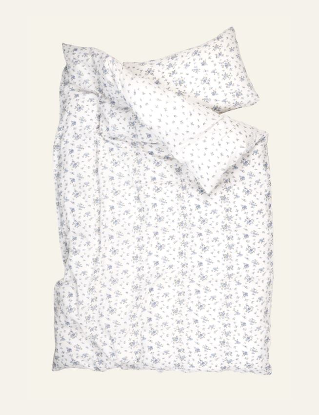 Pussilakanasetti kreppipuuvillaa sininen - 4