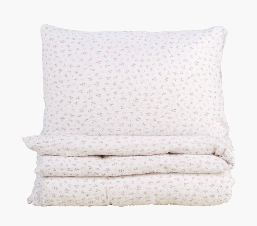 Pussilakanasetti kreppipuuvillaa roosa - 150x210 cm roosa - 1