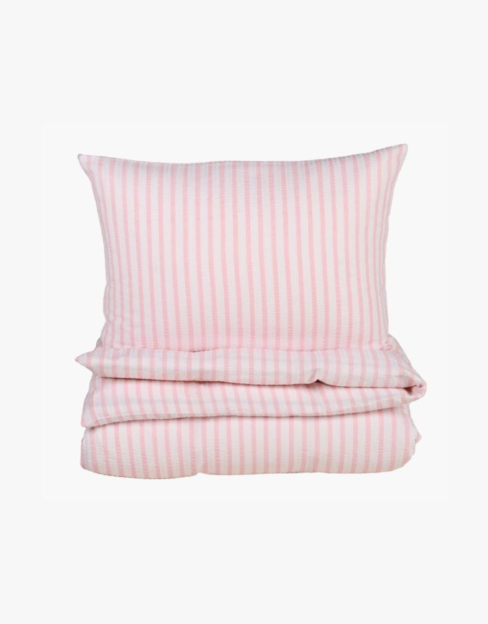 Pussilakanasetti kreppipuuvillaa vaaleanroosa - 150x210 cm vaaleanroosa - 1