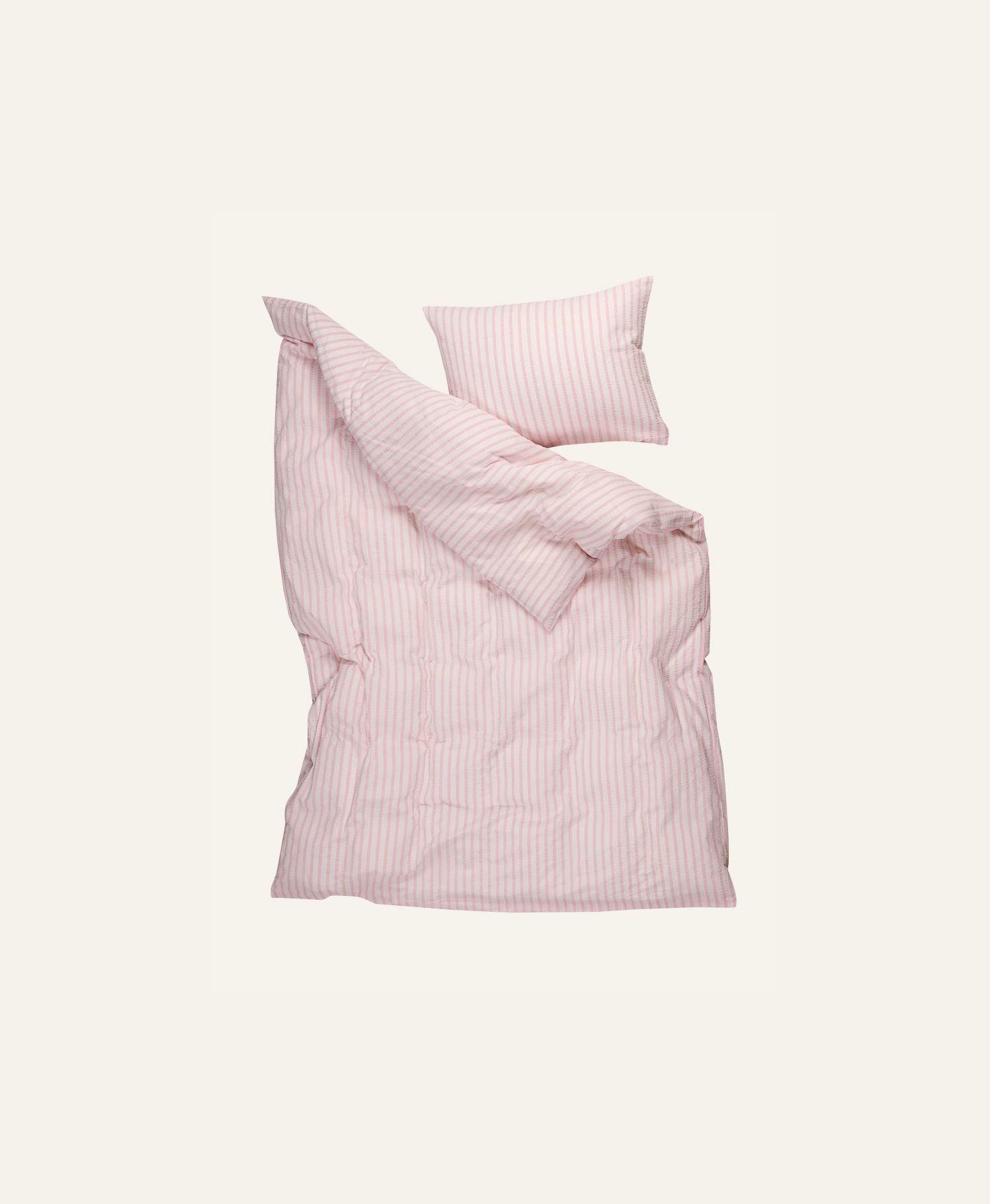 Pussilakanasetti kreppipuuvillaa vaaleanroosa - 3