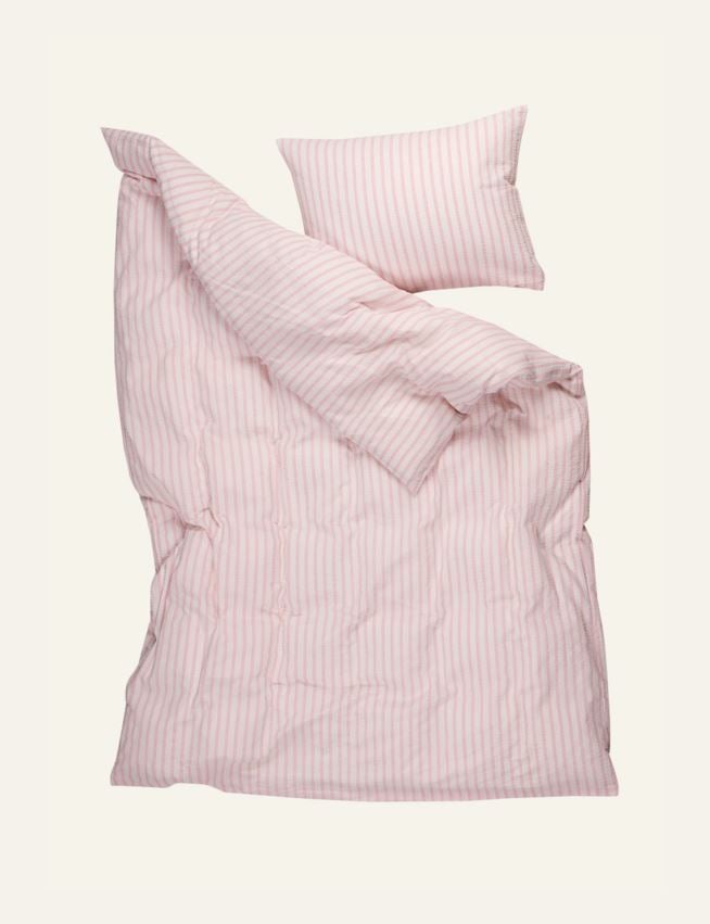 Pussilakanasetti kreppipuuvillaa vaaleanroosa - 3