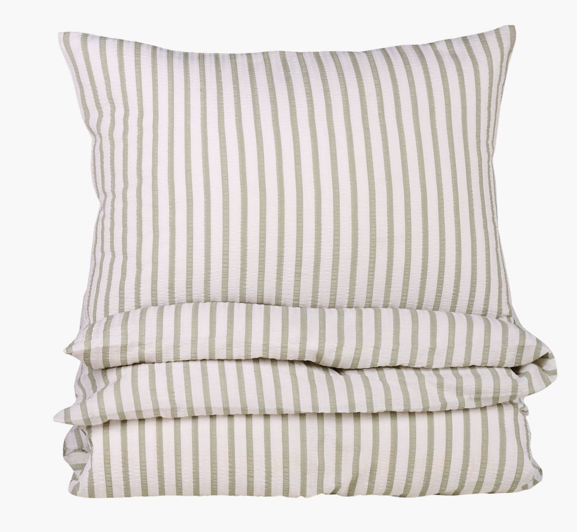 Pussilakanasetti kreppipuuvillaa vihreä - 150x210 cm vihreä - 1