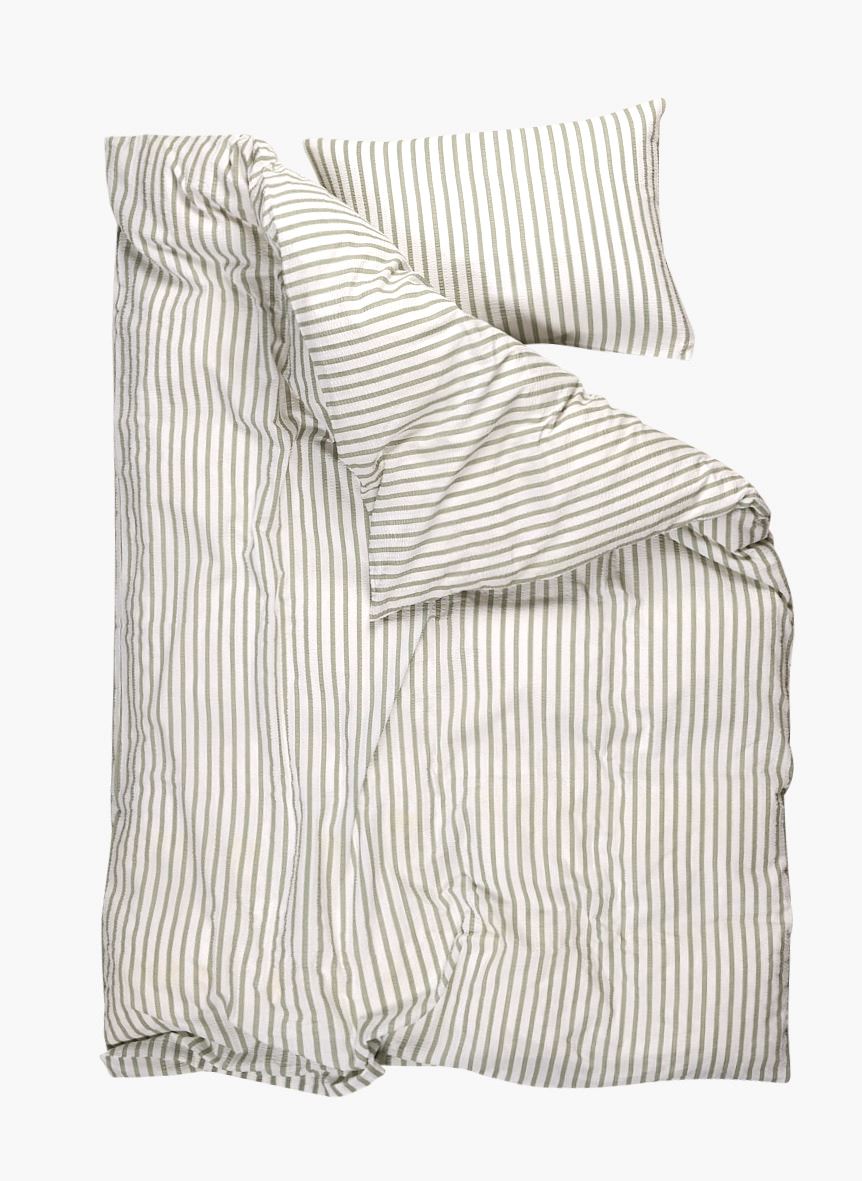 Pussilakanasetti kreppipuuvillaa vihreä - 2