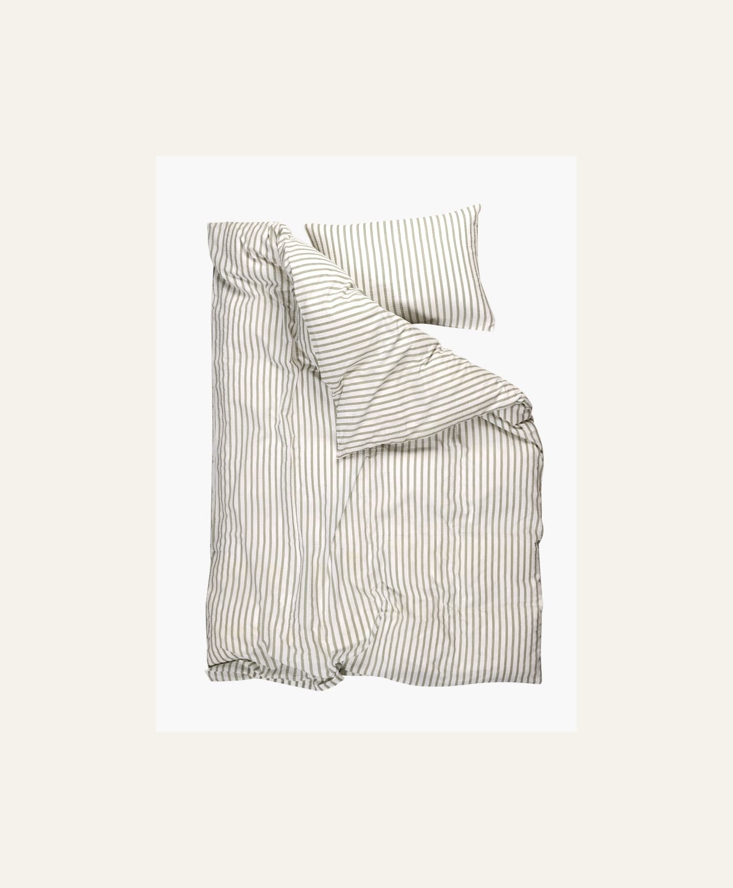 Pussilakanasetti kreppipuuvillaa vihreä - 3