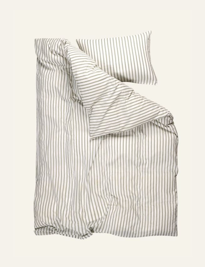 Pussilakanasetti kreppipuuvillaa vihreä - 3