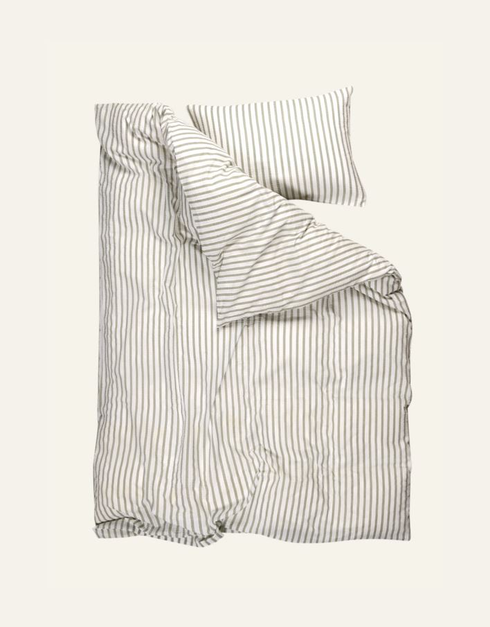 Pussilakanasetti kreppipuuvillaa vihreä - 3