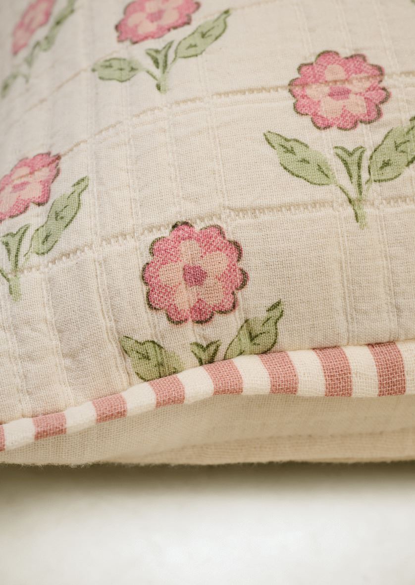 Koristetyynynpäällinen moniväri/roosa - 4