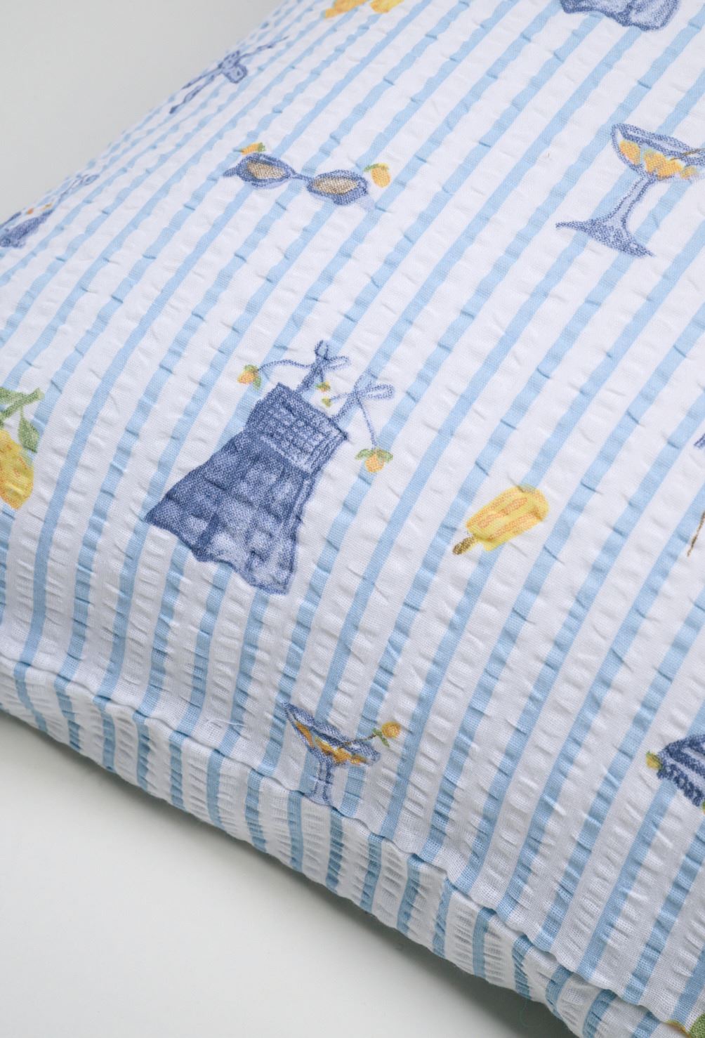 Tyynyliina kreppipuuvillaa moniväri - 2