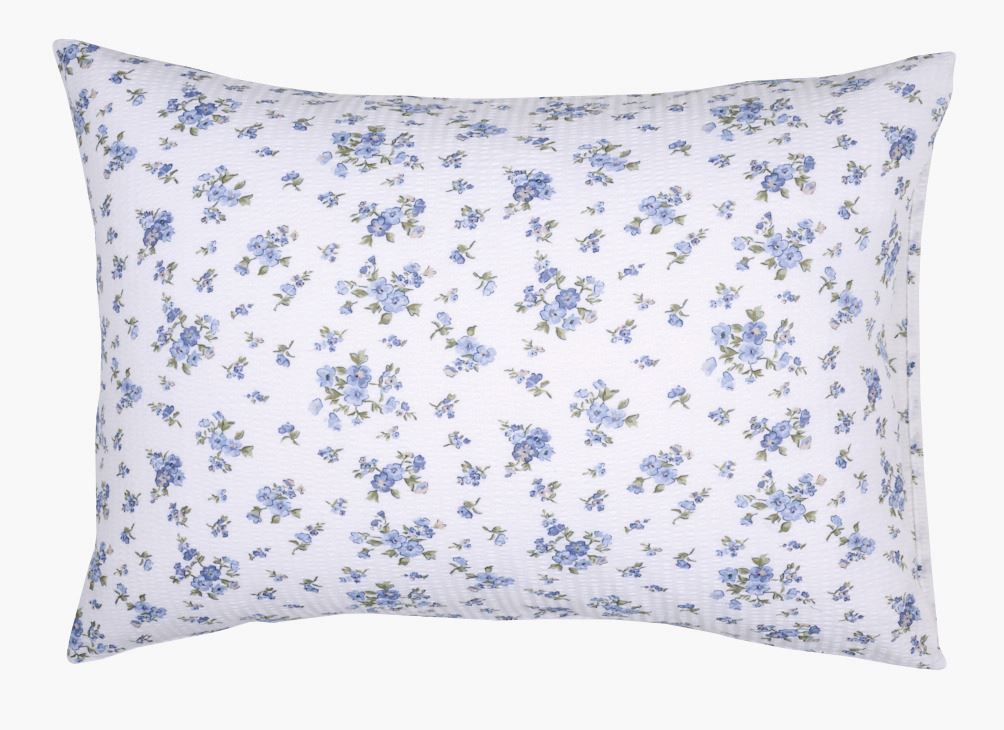 Tyynyliina kreppipuuvillaa sininen - 50x60 cm sininen - 1