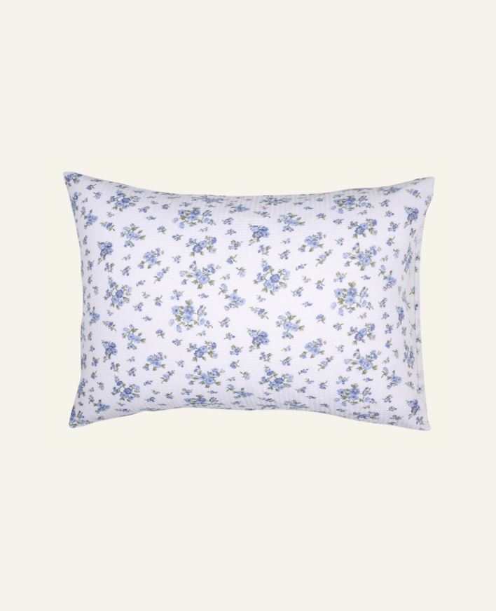 Tyynyliina kreppipuuvillaa sininen - 50x60 cm sininen - 1