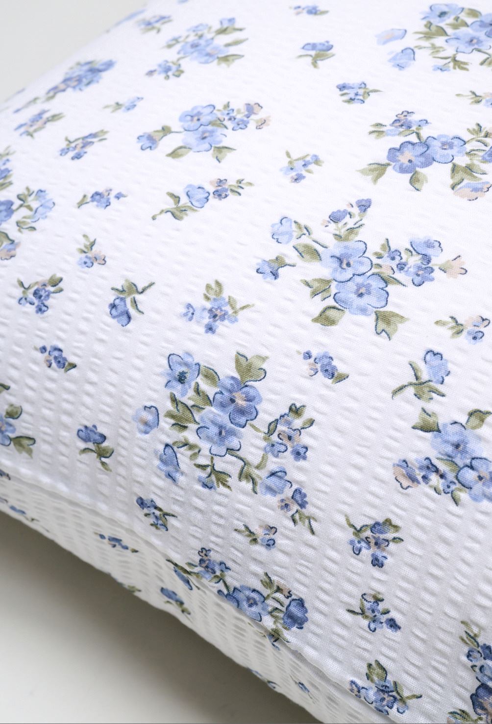 Tyynyliina kreppipuuvillaa sininen - 2