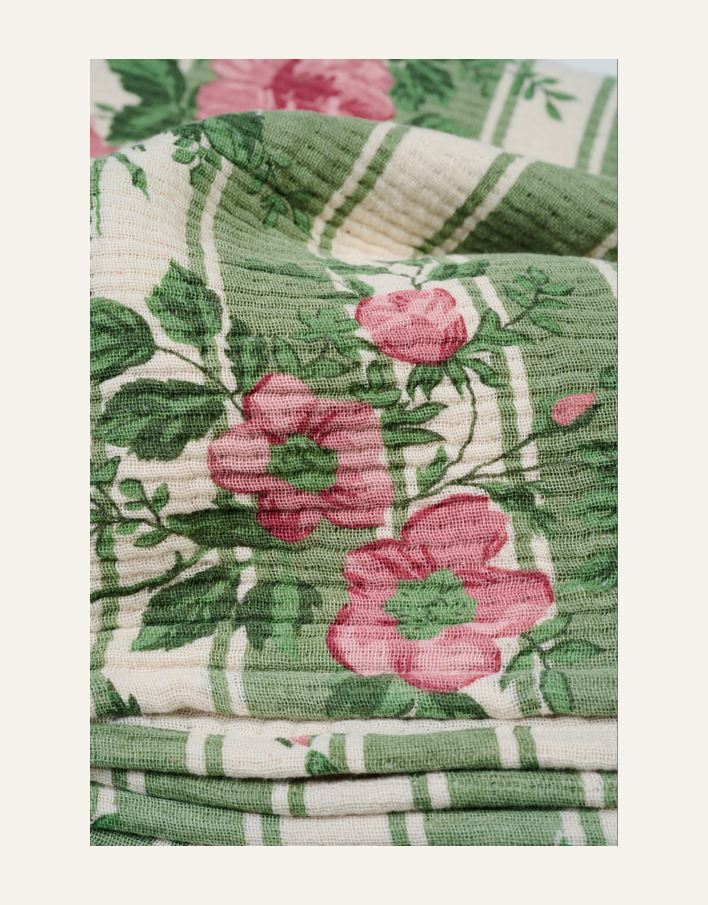 Torkkupeitto moniväri/vihreä - 2