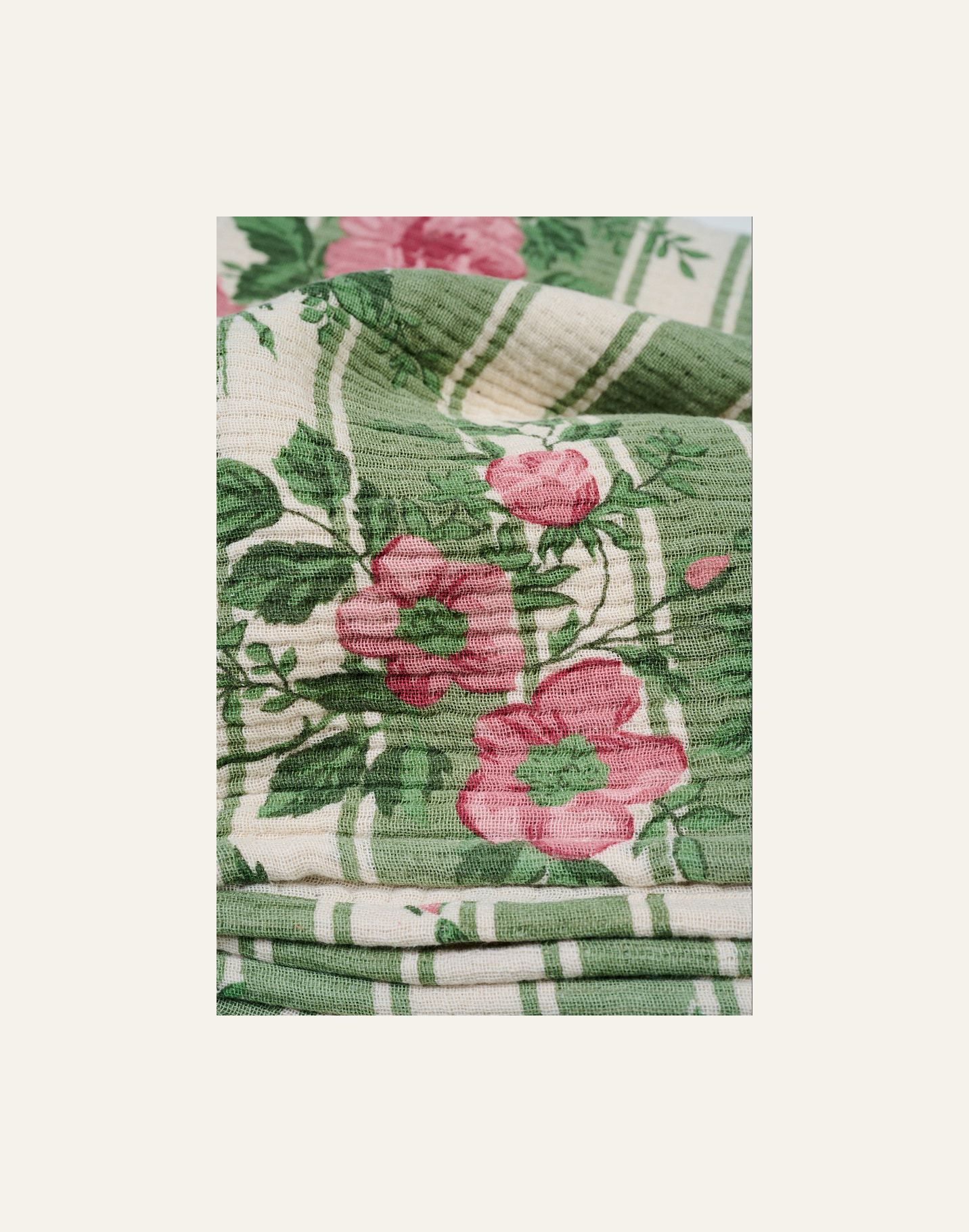 Torkkupeitto moniväri/vihreä - 2