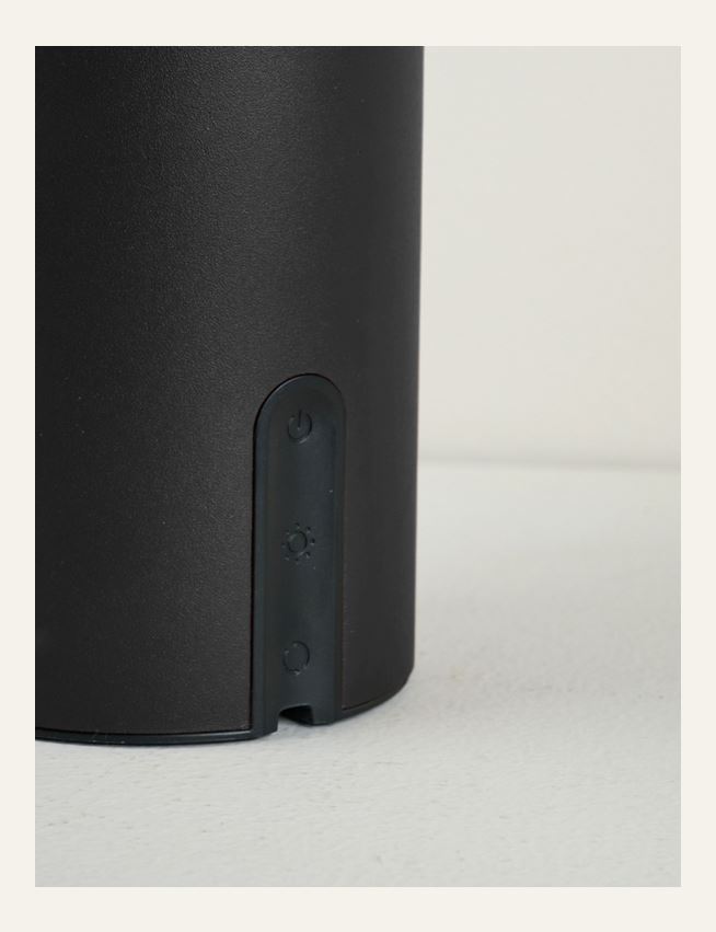 Ladattava pöytävalaisin musta - 3