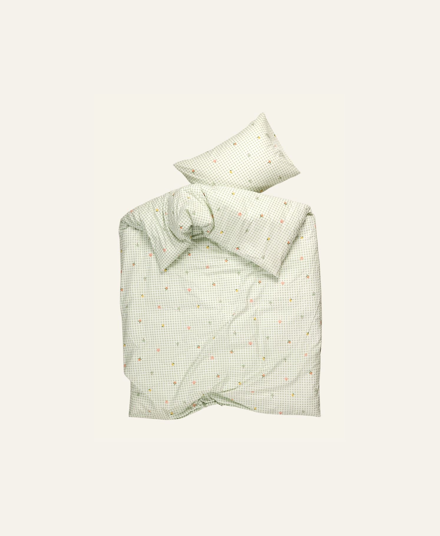 Pussilakanasetti puuvillaa vihreä - 3