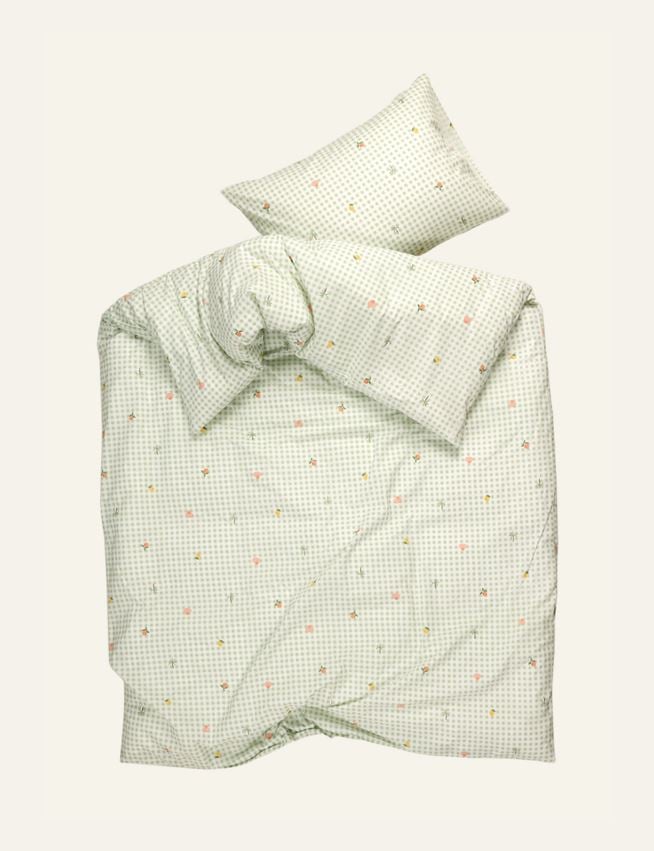 Pussilakanasetti puuvillaa vihreä - 3