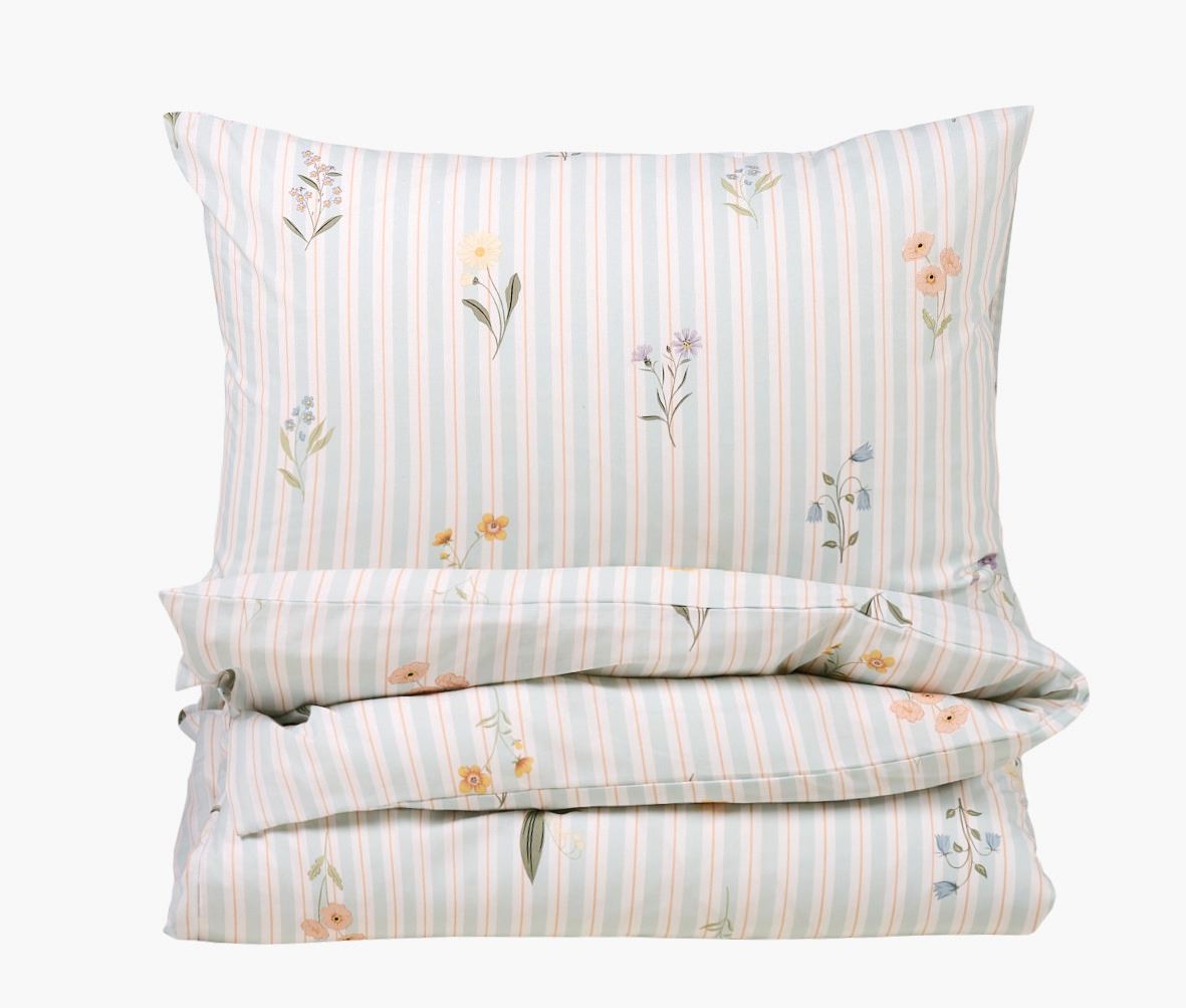 Pussilakanasetti puuvillaa vaaleansininen - 200x220 cm vaaleansininen - 1