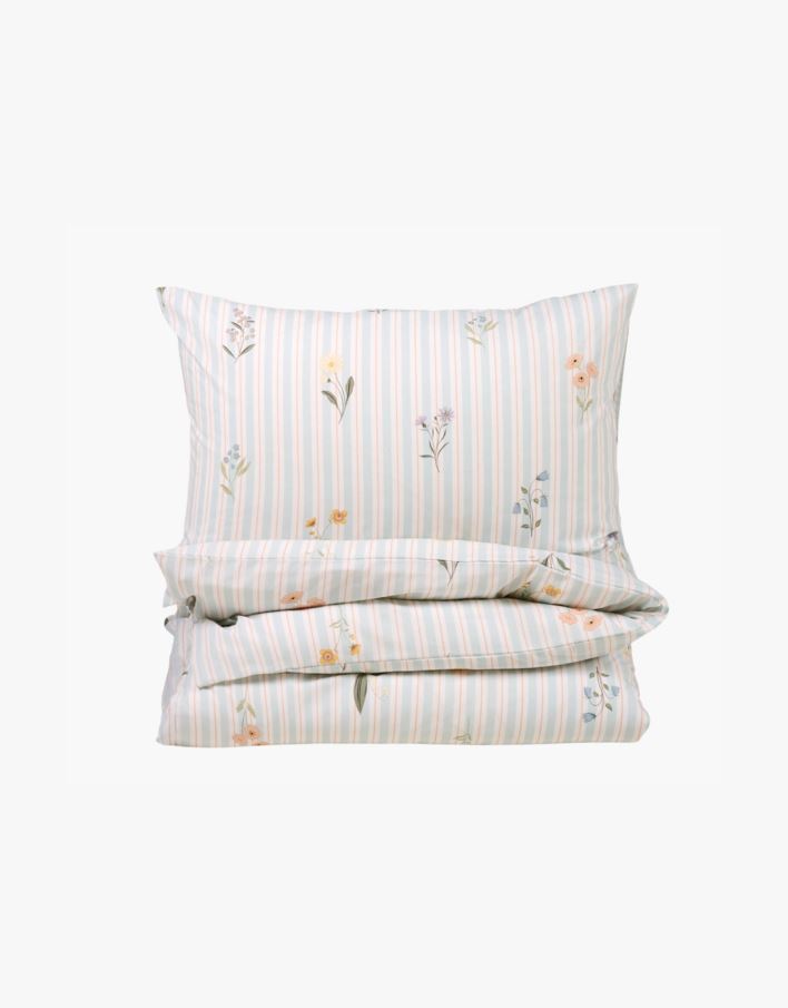 Pussilakanasetti puuvillaa vaaleansininen - 200x220 cm vaaleansininen - 1