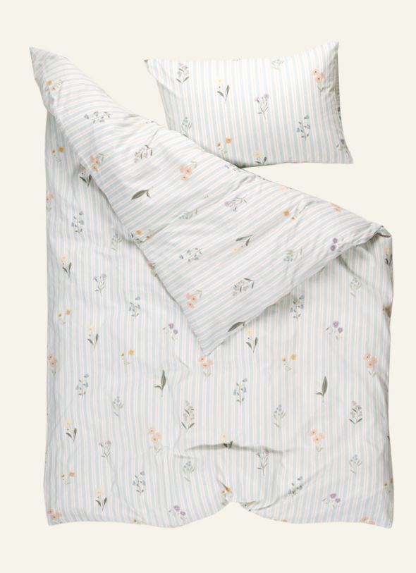 Pussilakanasetti puuvillaa vaaleansininen - 3