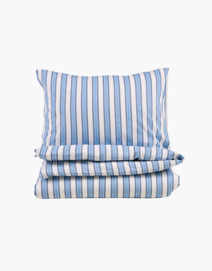 Pussilakanasetti puuvillaa sininen - 150x210 cm sininen - 1