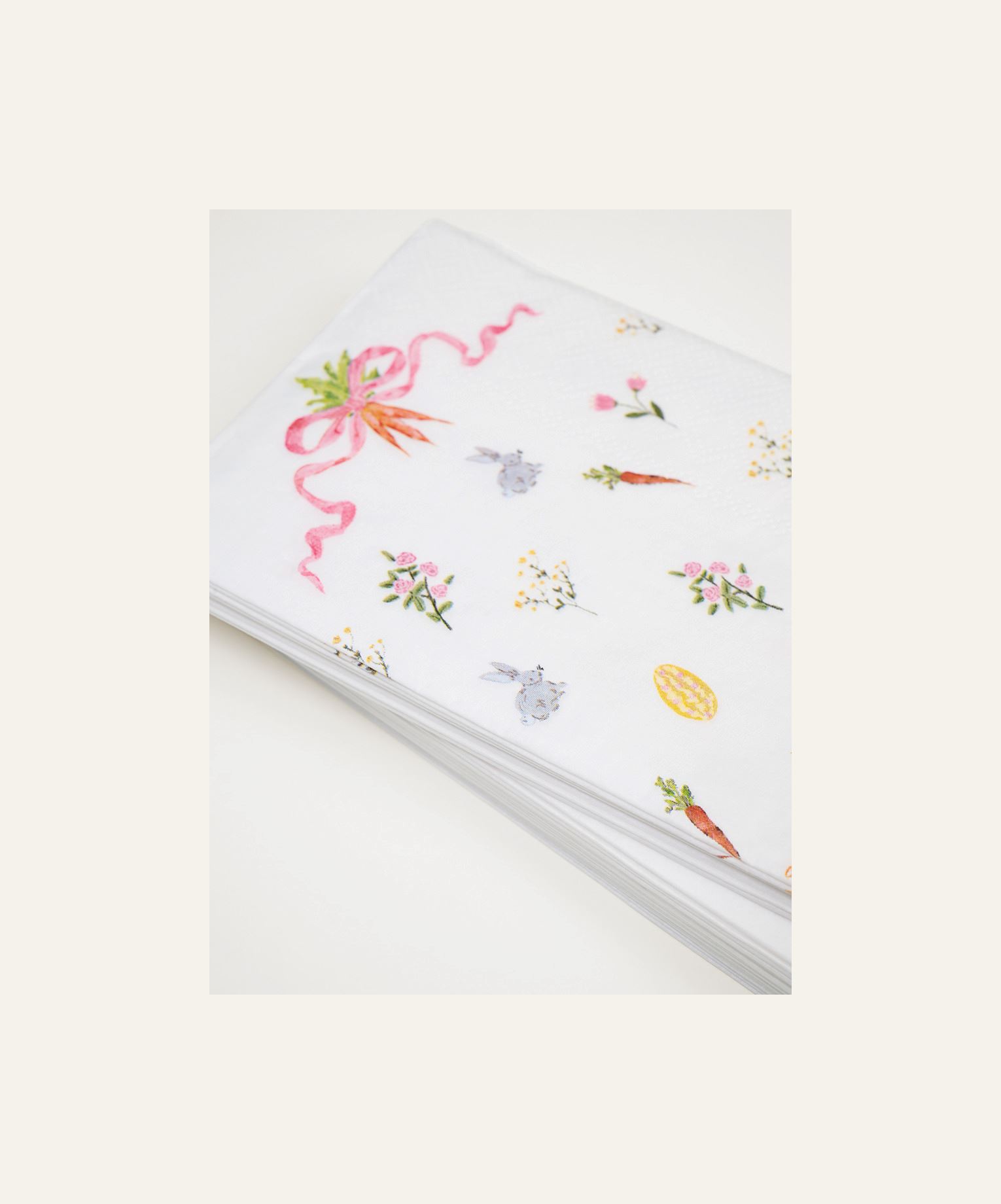 Ruokapaperiservetti moniväri/valkoinen - 3