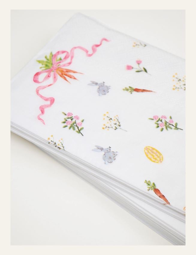 Ruokapaperiservetti moniväri/valkoinen - 3