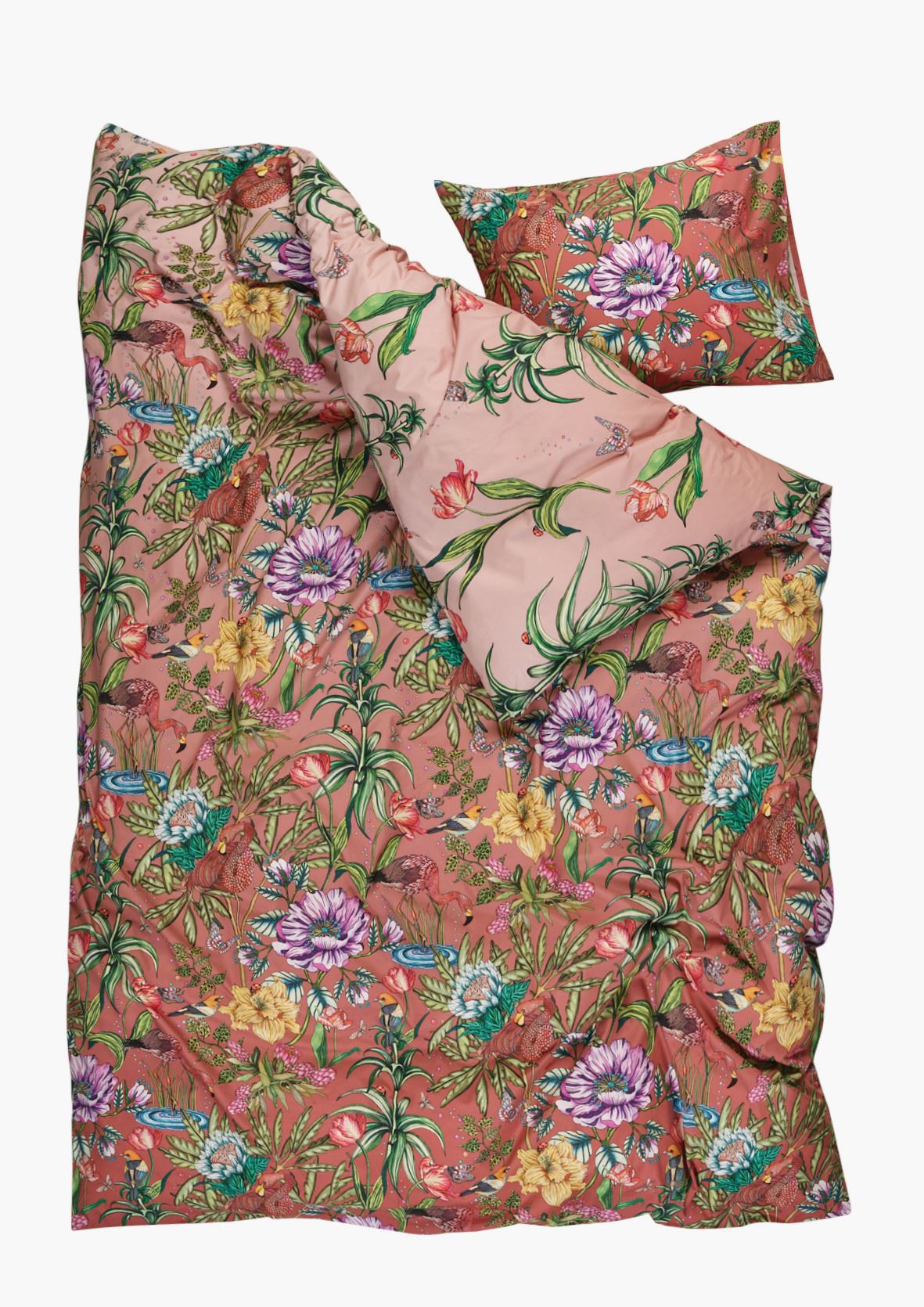 Pussilakanasetti percalea roosa - 3