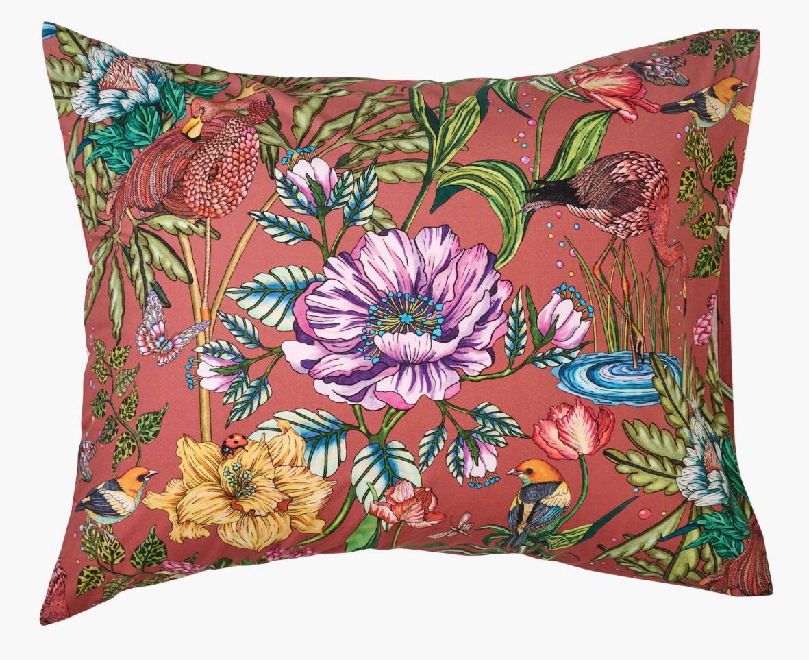 Tyynyliina percalea roosa - 50x60 cm roosa - 1